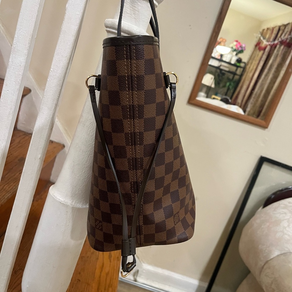 Checkered Tote Bag - Red Interior - Picture 6 of 7